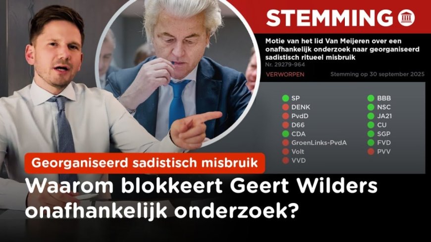 Onderzoek naar kindermisbruik verworpen door Tweede Kamer: Van Meijeren reageert (FVD)