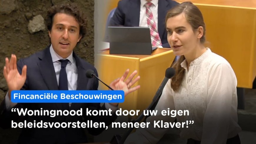 "Een kind uit groep 3 kan dit ook bedenken", De Vos (FVD) tegen Klaver (GL) over woningnood